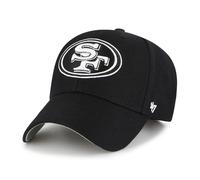 '47 NFL San Francisco 49ers MVP Casquette de baseball unisexe avec fermeture Velcro réglable Taille unique Logo de l'équipe Couleur Noir, Noir , taille unique