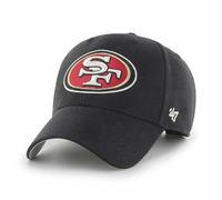 '47 NFL San Francisco 49ers MVP Casquette de baseball unisexe avec fermeture Velcro réglable Taille unique Logo de l'équipe Couleur Noir, Noir , taille unique