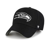 '47 NFL Seattle Seahawks MVP Casquette de baseball unisexe avec fermeture Velcro réglable Taille unique Logo de l'équipe Couleur Noir, Noir , taille unique