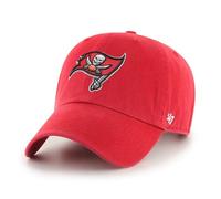 '47 NFL Tampa Bay Buccaneers Clean Up Casquette de baseball unisexe Fermeture à sangle réglable Taille unique Logo de l'équipe Couleur Rouge, rouge, taille unique