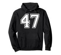 47 Numéro Quarante-Sept Graphic Matching Graphic Matching Varsity Sweat à Capuche