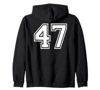 47 Numéro Quarante-Sept Graphic Matching Graphic Matching Varsity Sweat à Capuche