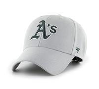 47 Oakland Athletics MLB MVP Casquette de baseball unisexe, réglable, logo vert foncé, gris
