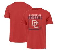 47 T-shirt de baseball à manches courtes avec logo principal de l'équipe de la marque MLB Borderline Franklin Cooperstown pour homme, Washington Nationals, XX-Large