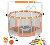 47 "Trampoline intérieure pour Les Enfants avec Une Enceinte de sécurité Net, Swing & Gymnastics Bar - 440lbs Capacité Autisme et Jouet de Saut de sensoriel avec des Accessoires A