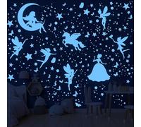 470 Pièces Fée Etoiles Phosphorescentes Plafond Etoile Fluorescente Chambre Enfant Licorne Papillon Points Fluorescente Autocollants Enfants Stickers Muraux Décoration pour Enfants Fille Chambre