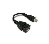 470228 Câble micro USB OTG micro B /A fem. - noir