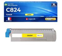 47095701 Toner compatible pour OKI C824 C834 C844 C824n C824dn C834dnw C834nw C844dnw premium Jaune avec puce 5000 pages