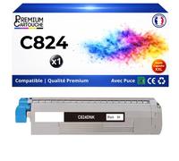 47095704 Toner compatible pour OKI C824 XL C834 XL C844 XL C824n C824dn C834dnw C834nw C844dnw premium Noir HC avec puce 5000 pages