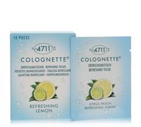 4711 COLOGNETTE REFRESHING LEMON BY 4711 BOX OF 10 REFRESHING TISSUES --