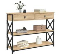 [47119]Table d'Appoint Contemporain support 20 kg Table Console， chêne sonoma 100x28x75 cm bois d'ingénierie Poids:23 Kg