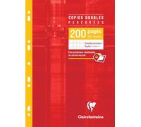 4711c Un Étui De Copies Doubles Perforées - A4 21x29,7 Cm - 200 Pages Grands Carreaux - Papier Blanc 90 G - Étui Réutilisable[Z41]