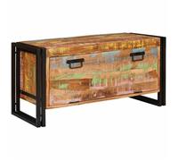 [4732512]Cabinet à chaussures-Banc à chaussures-Meuble de rangement Marron bois de récupération massif,Poids:25.69 Kg