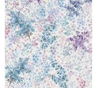 47450 - Papier Peint Galerie Foliage Doux Blanc Bleu Violet