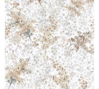 47453 - Papier Peint Galerie Foliage Doux Blanc Marron Gris