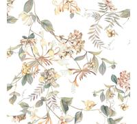 47455 - Flora Été Bouquet Blanc Vert Galerie Papier Peint