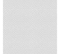 47489 - Papier Peint Galerie À Tissage En Diamant Blanc Gris