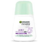 475211 Garnier Protection Minérale 6W1 Déodorant Roll-On Floral à la Pâte 50ml
