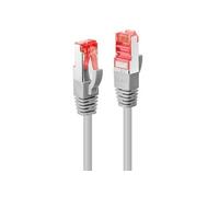 LINDY 47706 RJ45 Câble réseau, câble patch CAT 6 S/FTP 5.00 m gris avec cliquet d'encastrement 1 pc(s)