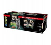 Sheba Kitten Nourriture humide pour chatons – Saumon & Poulet en sauce – 40 x 85 g