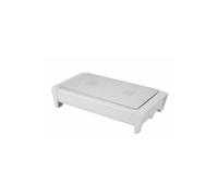 Brabantia – Chauffe-plat 477164 – 2 bougies, grille grise – Blanc