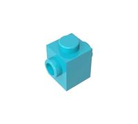 47905 Charnière Brique Spéciale 1x1 avec Studs sur 2 Côtés 50 Pièces GDS-649 Compatible avec Lego Briques de Construction Couleur:Azzurro Medio 322
