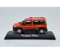 Norev Voiture miniature Peugeot Rifter Pompiers Secours médical Rouge 1/43