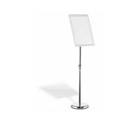 DURABLE - Présentoir sur pied 479923 - cadres clipsables A3 - argent - 1 pièce