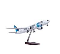 47CM Adapté pour L'aviation B777 W Avion Collection De Cadeaux pour Adultes Affichage Souvenir Porte-Avions avec Roues Ensemble de Jeu de Passe-Temps Miniature(A)