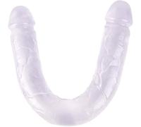 47cm Gode Jouet à Double Tête Pé is Ré l śte Souple,S l cone Souple Ǵ̣ö n le Ventouse Réal śte Ǵ̣ö es Ǵ̣ö e Po