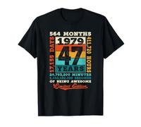 47e Anniversaire 47 Ans 564 Mois d'être génial né 1979 T-Shirt