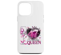 47th Birthday Queen Pink Wine 47 Years Old Women Girls Coque pour iPhone 13 Pro Max