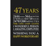 47th Year Work Anniversary: Employee Appreciation Gift for Job Milestone of 47 Years of Service