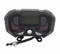 48-60 V Moto Tricycle électrique Tableau de bord Jauge de carburant Compteur de vitesse, écran LCD avec lecture de la vitesse instantanée et des kilomètres, remplacement pour l’e