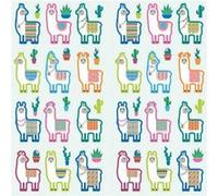 48 autocollants Puffies - Lamas & Cactus G