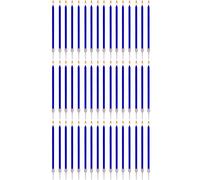 48 Bougies Anniversaire Longues Fines & Supports - Taille 12 cm x 0,5 cm - Couleur Bleu Foncé