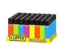 48 briquets Clipper Solid Fluo. Neuf.