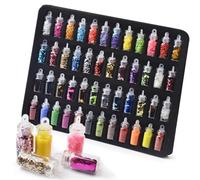 48 Couleurs Paillettes Maquillage et Loisirs Créatifs, Glitter Poudre Holographique pour Nail Art, Cartes, Bricolage, Corps, Festivals et Fêtes - Strehknewen