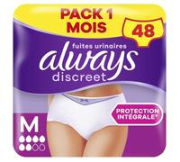 48 Culottes Pour Fuites Urinaires Always Discreet - Taille M - Normal