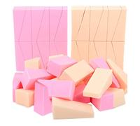 48 Éponges de maquillage, petite éponge de beauté en forme d'application en forme de coin, sans latex, pour des fondations liquides, maquillage du festival des costumes d'Halloween.