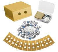 48 Lames de Rechange Compatibles avec Mammotion LUBA 1, LUBA 2, LUBA 3, YUKA, LUBA Mini & YUKA Mini Tondeuses Robots, Lame de Rechange en Carbure de Titane + 48 vis Sécurisées + 48 Rondelles +1 Boîte