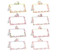 48 marque-places sur le thème du thé, étiquettes nominatives pour les invités, invitations à une fête de retrouvailles, décorations de table, accessoires pour une fête du thé