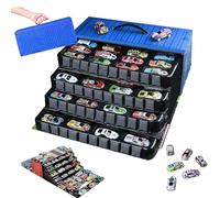 48 Mini Pull-Back Car with Built-in Garage Set, 2026 New Alloy Racing Car Toys, Friction-Powered Die-Cast Vehicles, Durable Mini Race Car Collection Party Favors, Gifts (Blue)