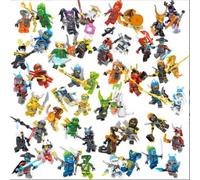 48 Ninja Wars Snake Troll Weapon Small Particle Opp Bag Children's Puzzle Puzzle Assembly Block Bag