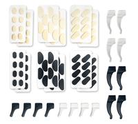 48 Paires Coussinet De Nez En Mousse, 8 Paires De Crochets D'Oreille AntidéRapants En Silicone,Convient à La Plupart Des Lunettes Ou Lunettes De Soleil, EmpêChe Efficacement Les Lunettes De Glisser