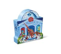 Crocodile Creek Puzzle de Sol de 48 pièces - Puzzles de Sol Amusants pour Enfants de 4 à 8 Ans - Jour au musée des Dinosaures - 45,7 x 61 cm