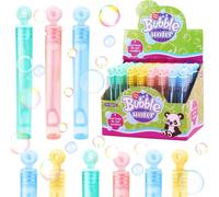 48 Pcs Kids Bubble Sticks Soap Bubbles Set Mini Bubble Soap Bottles for Wedding Birthday Party.[L61]