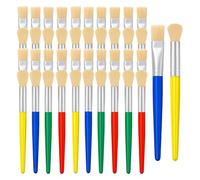 48 Pcs Kids Paint Brushes Set for Acrylic, Oil, Watercolor & Washable Paints