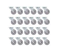 48x Roulettes Pivotantes 50 mm Meuble Chariot Roulant Etagère à Livre vidaXL