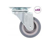 12x Roulettes Pivotantes 50 mm Chariot Roulant Etagère à Livre Meuble vidaXL